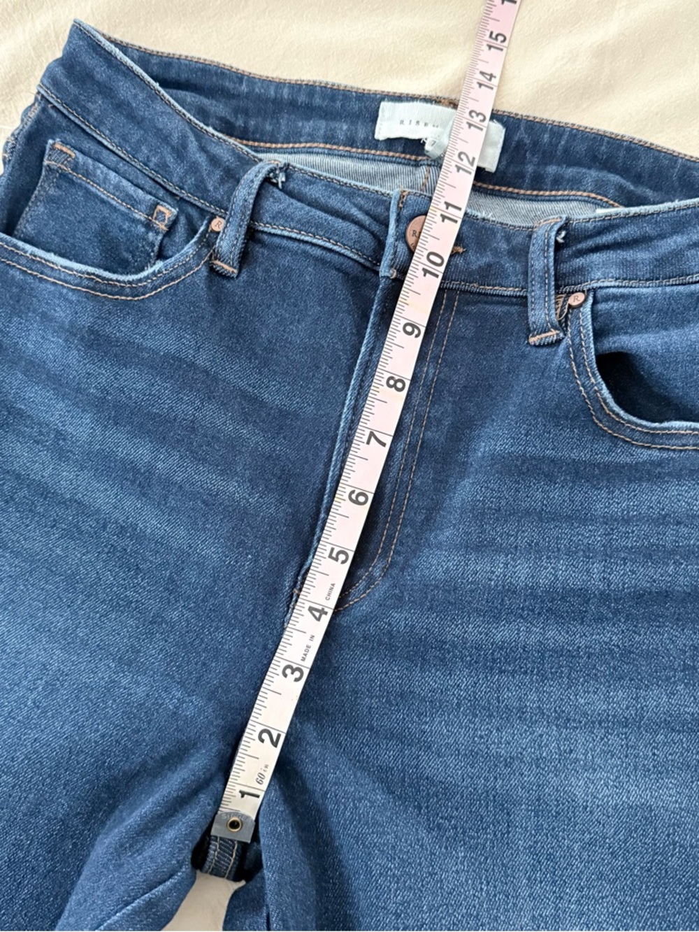 Risen Jeans High Rise Wide Leg Crop Jeans Style RDP5921 7/28 - Picture 10 of 12